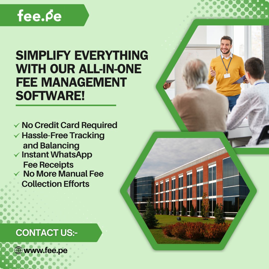 FeePe547's tweet image. &quot;One platform, endless possibilities! 💻💡 Simplify fee management like never before.&quot;
#SmartSolutions #EffortlessManagement #SmartFeeManagement #TechForSuccess #InnovationAtWork #SimplifyFees