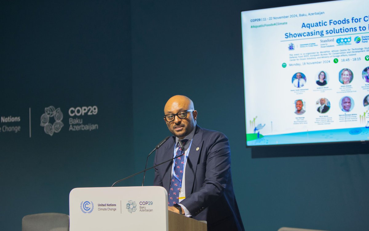 Ismahane Elouafi (@cgiar_emd) on Twitter photo 🌊 At #COP29, it was a pleasure to spotlight the untapped potential of aquatic foods in climate action. From nourishing billions to boosting resilience, it's time to prioritize blue foods in policies and investments. 🌍 on.cgiar.org/40NVjzr
@worldfishcenter <a href="/EYMohammed/">Essam Yassin Mohammed</a> 🌊 At #COP29, it was a pleasure to spotlight the untapped potential of aquatic foods in climate action. From nourishing billions to boosting resilience, it's time to prioritize blue foods in policies and investments. 🌍 on.cgiar.org/40NVjzr
@worldfishcenter <a href="/EYMohammed/">Essam Yassin Mohammed</a>