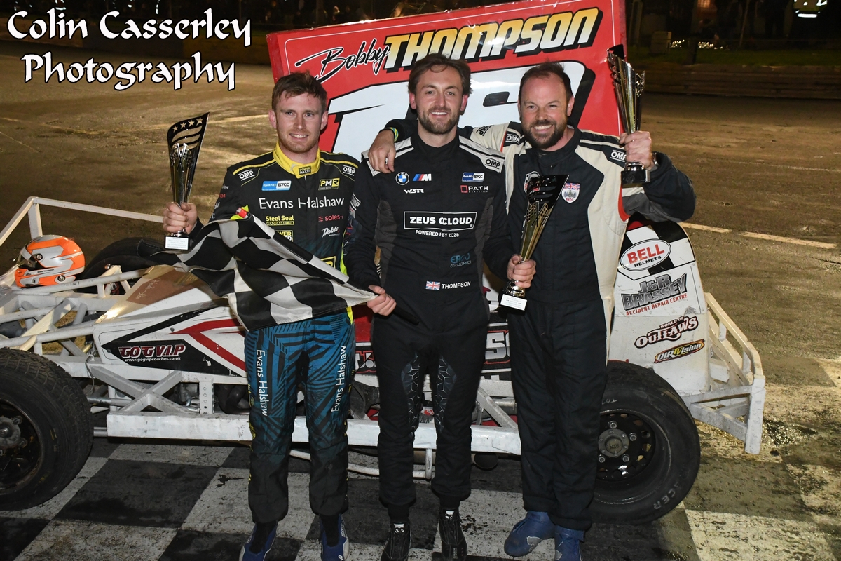 BRDCSilverstone's tweet image. Well done to @BTMotorsport, who won the BTCC BriSCA F1 Invitational, ahead of @PaulONeill29, who helped organise the line up which included Members @cooksport and @RickyCollard! Bobby also signed up for the full night of action!

📸: Colin Casserley