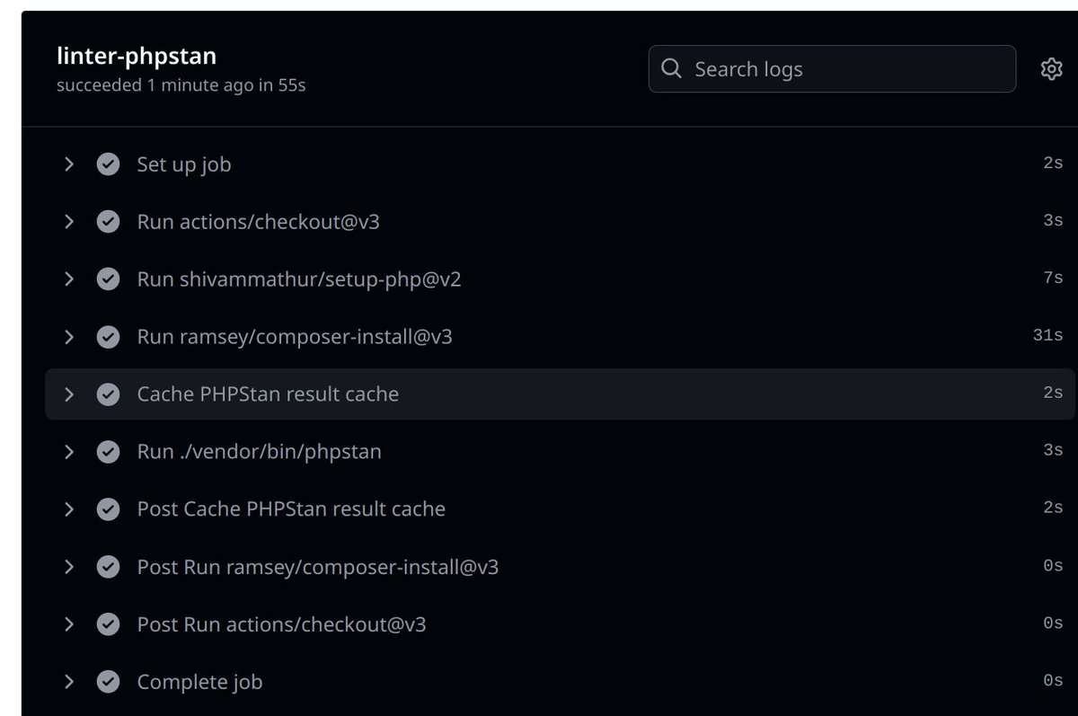 Hey PHP devs, how can I compress the 30s composer install on github actions ? 
Currently using 
- uses: ramsey/composer-install@v3
  with:
    composer-options: "--prefer-dist"