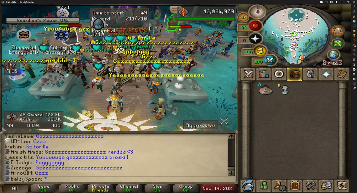 MHeyhoe91's tweet image. WE DID IT! MAX LEVEL✅

2277/2277, so not it's time to move onto Collection Logging and Pet Hunting! 

Thanks to everyone that's tuned in over the course of the journey!

Now it's time to actually play the game

#osrs