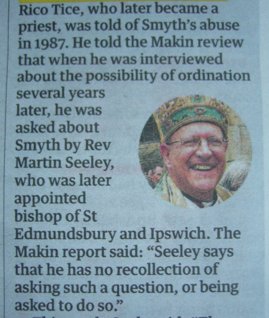 moor_facts's tweet photo. No doubt Rev Ruston made representations in 1980s
https://t.co/mgjOnxIess
However, an aspect of the #MakinReport is that those being blamed for 'covering up' deny ever knowing of it.
They are simply not believed.
Carey objects.
And so it continues https://t.co/1kDK0UCizN