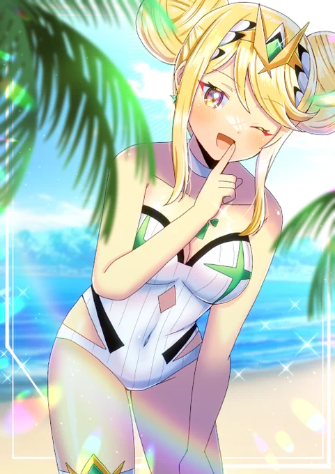 ゼノブレイド2のヒカリ(髪型チェンジ)を描かせて頂きました!リクエスト有難うございます #Skeb #Xenoblade #ゼノブレイド #ヒカリ 