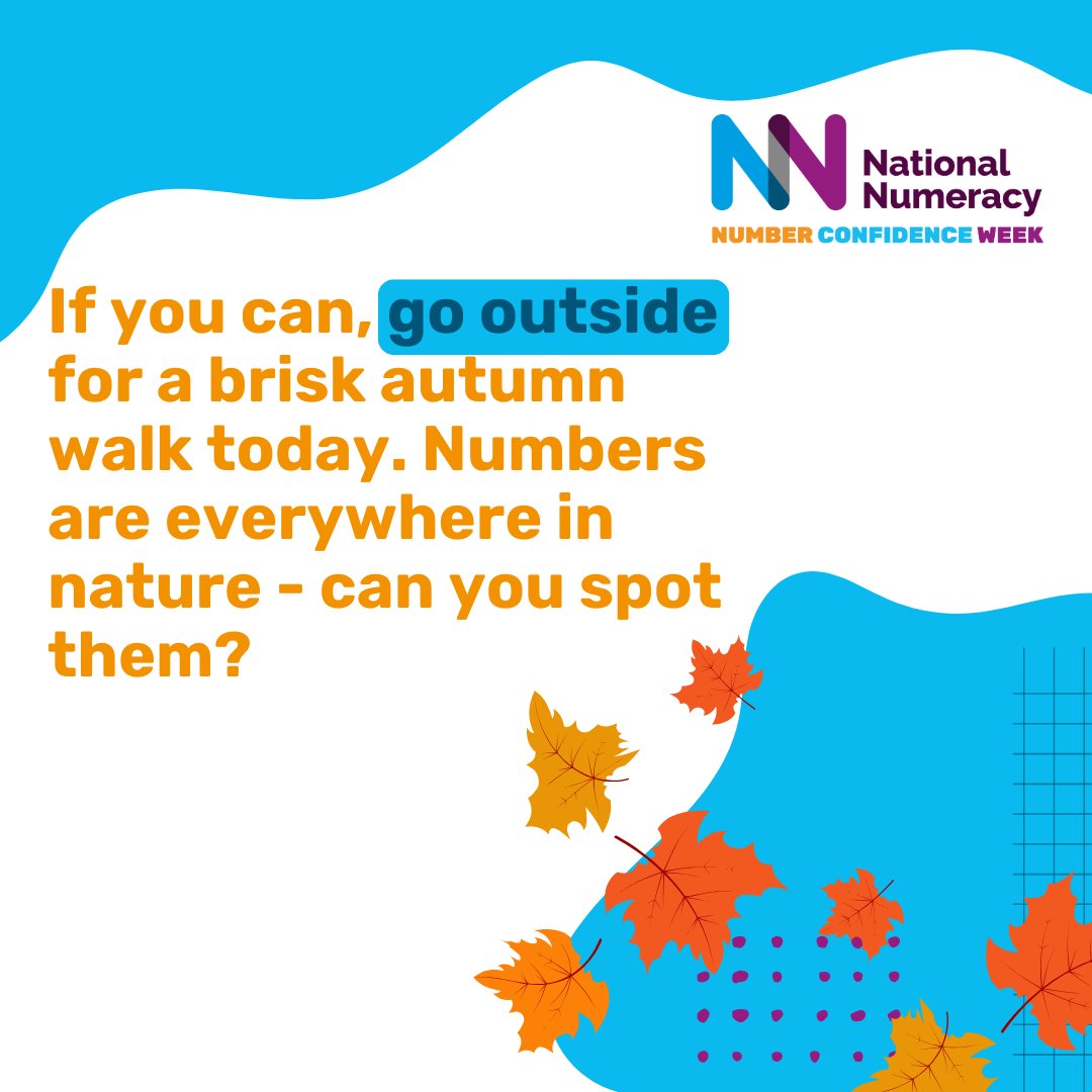 There’s still time to download our 5 and 30-day habit trackers!

Each and every day on the tracker has an idea, thought, or activity like this to help you build number positivity 🍂

Head over to the #NumberConfidenceWeek page to grab yours:
bit.ly/3CwNDrl