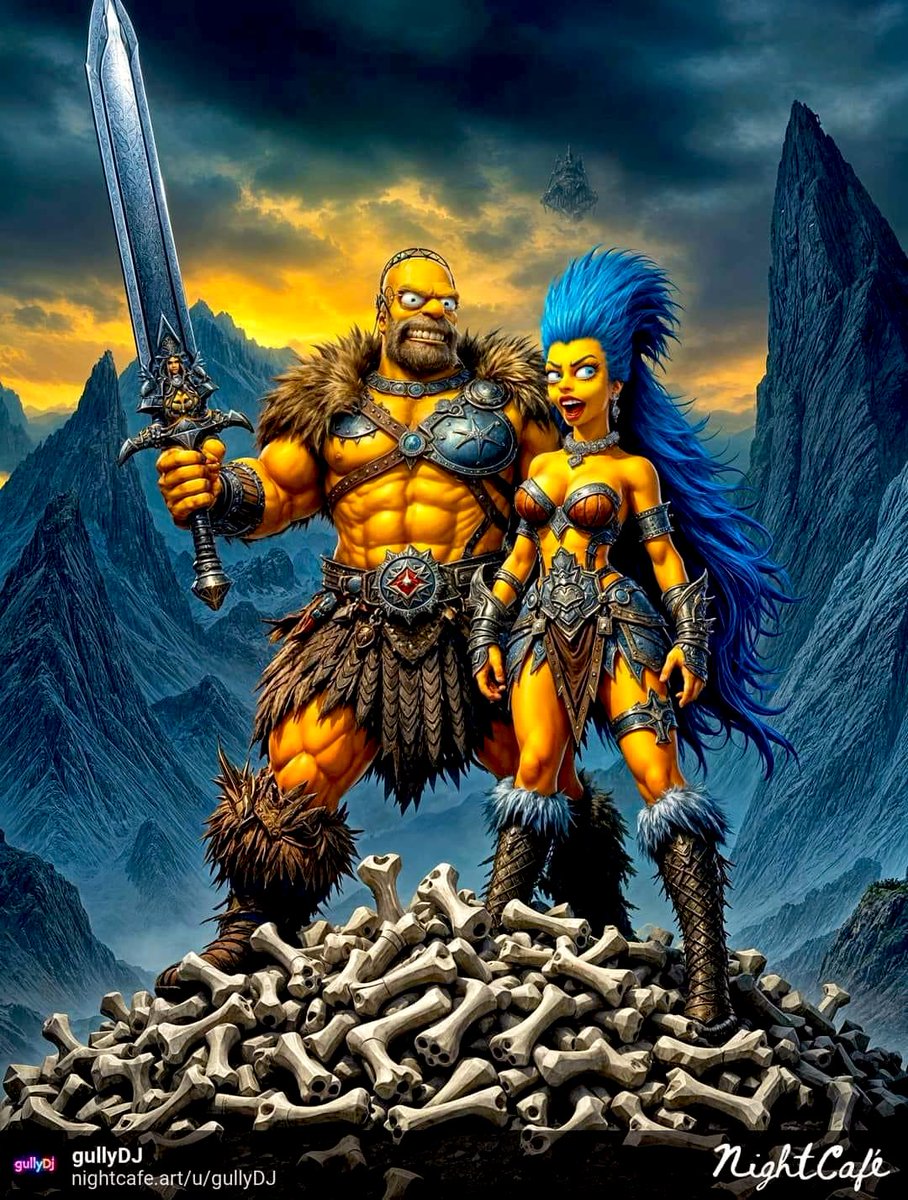 Good morning 🌞 

~Homer/Homan the Barbarian &amp; Blue Sonja