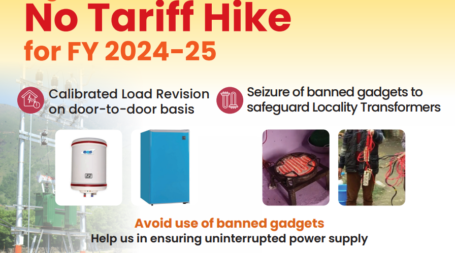 kpdcloffice's tweet photo. #KPDCL reacts: 
There has been no tariif hike in 2024-25. 
Also, tariff hike is not in domain of #KPDCL, which falls in the competence of JERC. 
Consumers are again advised to used power judiciously, as per sanctioned load. 
@diprjk @OfficeOfLGJandK @nasirsogami @DullooAtal