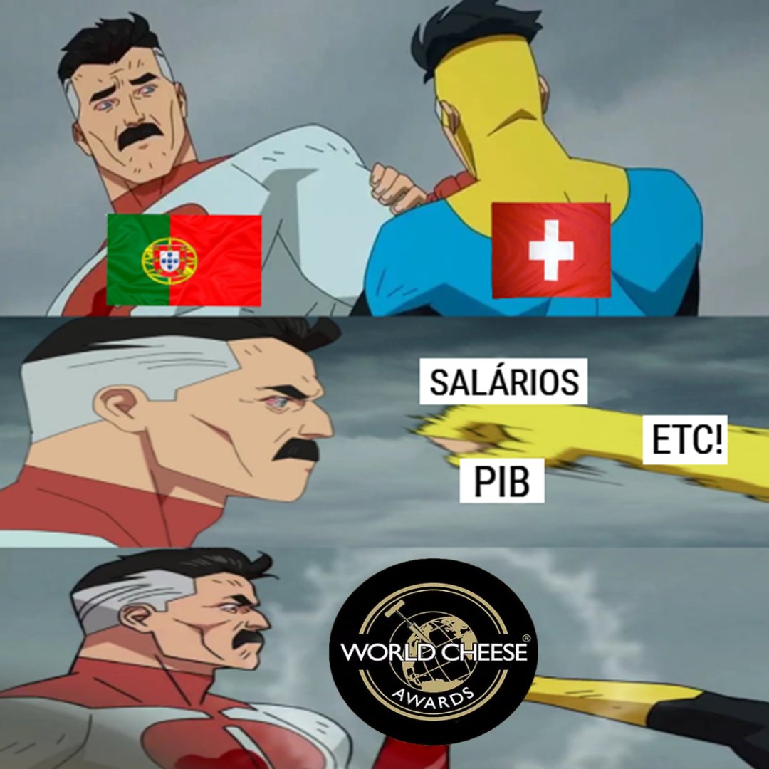 Entretanto, no passado dia domingo, o nosso País Portugal venceu os ÓSCARES DO QUEIJO!

Chupa, País Suíça! SIIIIIIIIIIII!