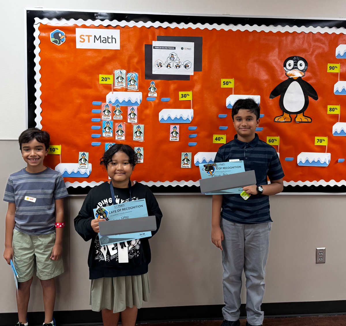 Love celebrating 🎉 the accomplishments of students in <a href="/STMathTX/">STMathTX</a> …. Our monthly winners!! #cfisdmath