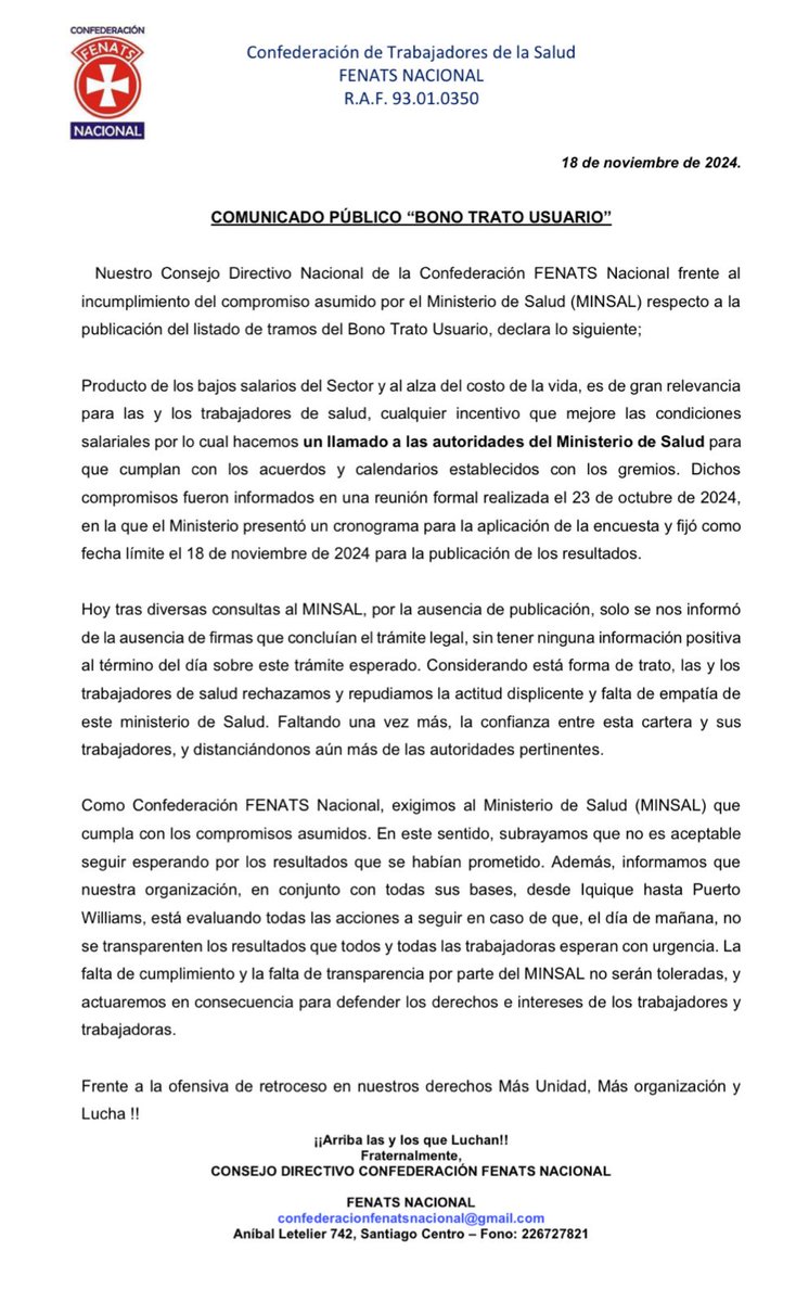 FENATS NACIONAL tweet media