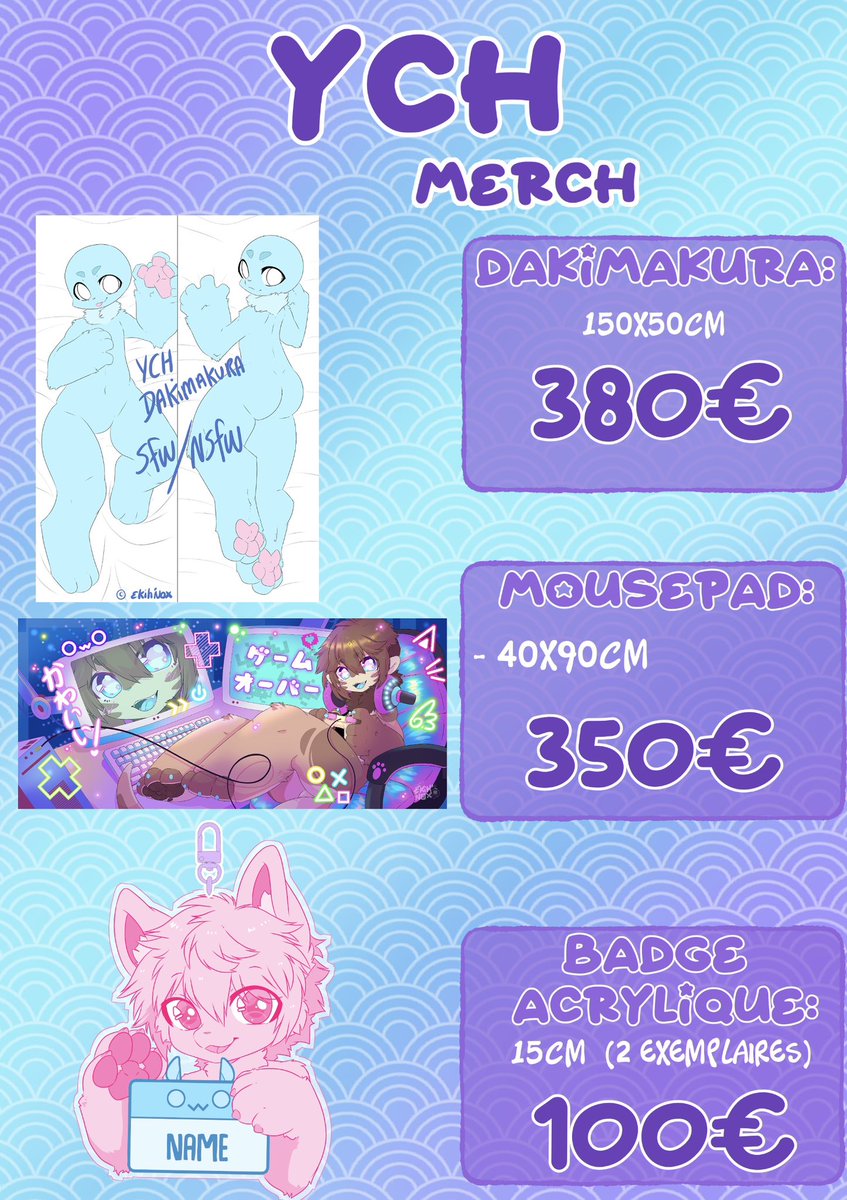 Commission's Price List
(Do not hesitate to ask me if you have any questions !)
⚠️there are very few slots available!

#furry #furryartwork #furry_art #art #kemono #ケモノ 
＃イラスト