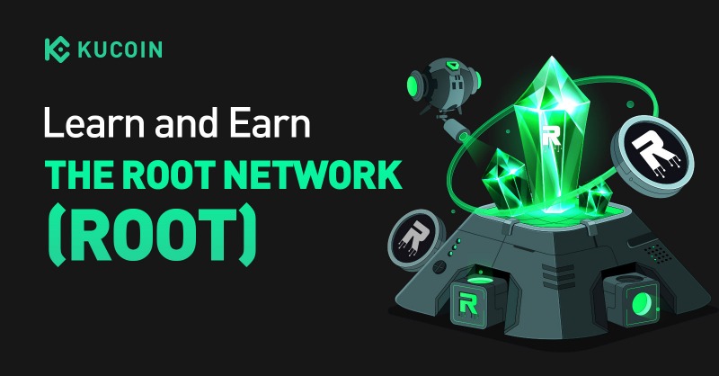 kucoincom's tweet photo. Discover @TheRootNetwork and earn rewards! Learn about its role in gaming and the metaverse, complete a simple quiz, and claim free $ROOT tokens.
It’s easy, fun, and rewarding🚀
#LearnAndEarn #CryptoRewards #TheRootNetwork
