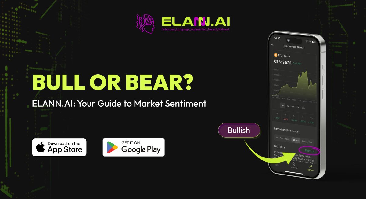 Bullish or Bearish? 👀

We’ve rolled out an experimental feature for select assets, showing short- and mid-term trends.

📅 Nov 5th? Spot-on for Bitcoin! 📈

👉 Open ELANN App > Markets > Bitcoin > "Short Term" or "Medium Term" to explore 🚀

#AI #Investing #Bitcoin #Cryptomarket