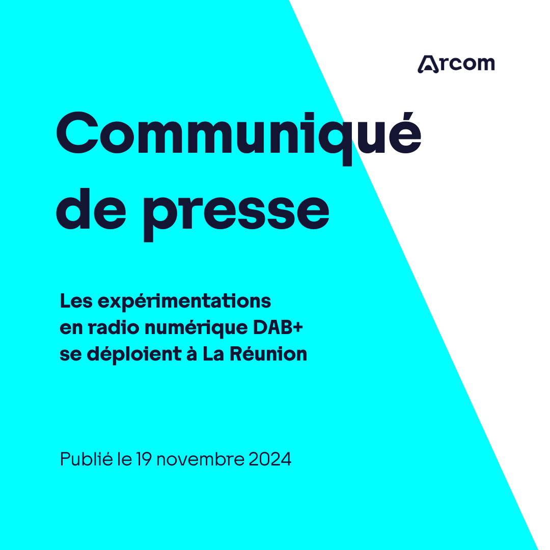 Arcom_fr's tweet photo. 🔈 #DABplus | Les expérimentations en radio numérique DAB+ se déploient à #LaRéunion 🔽

Le communiqué de presse : https://t.co/p1jXUQVfHP