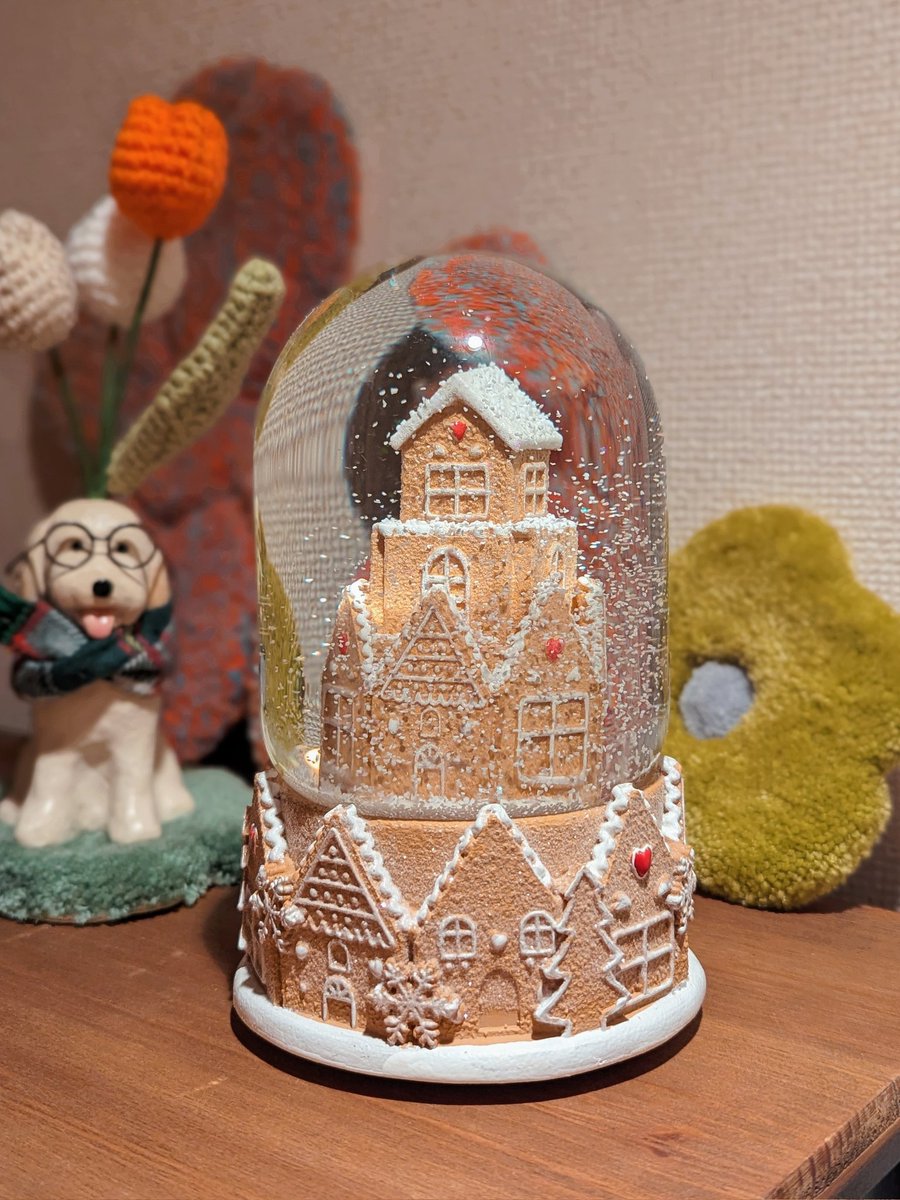 スノードーム ジンジャーブレッドハウス スノードーム 音楽付き ハウス