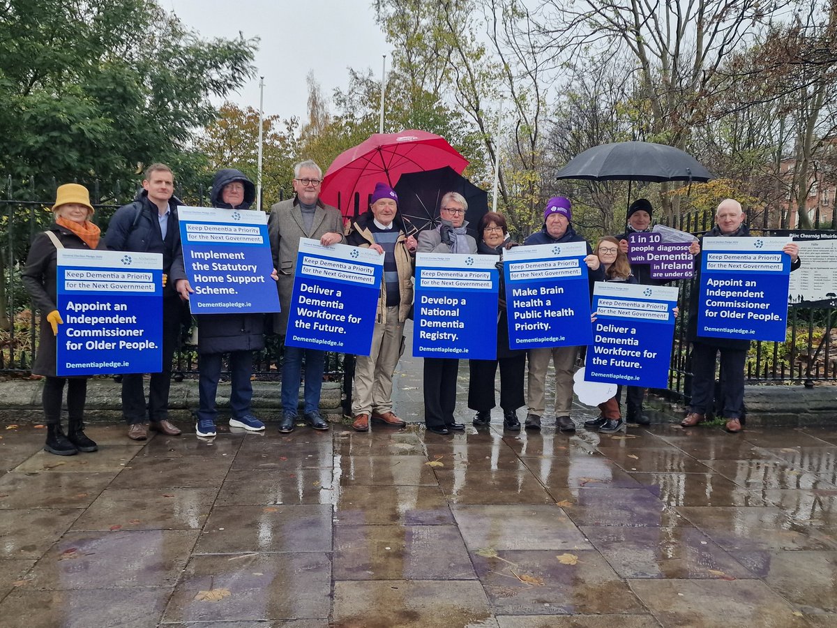 The ASI launches its #GE2024 Manifesto at Merrion Square, Dublin. 
Thousands of families across the country are relying on the support of general election candidates and parties to help them navigate their journey with dementia. 

Will you pledge your support to keep dementia a