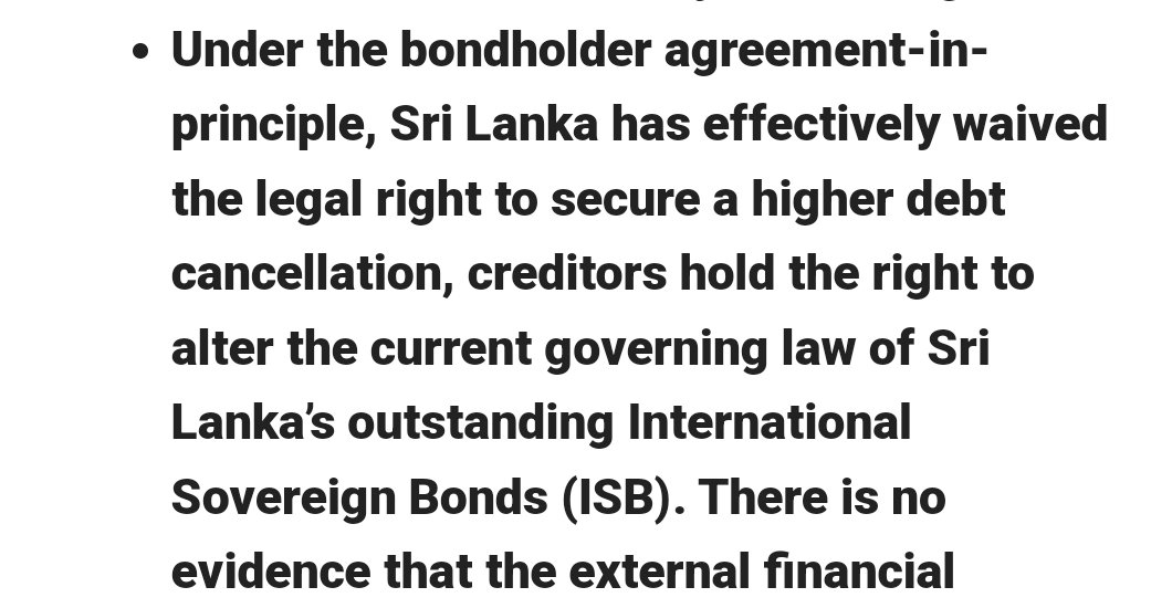 h_liyan's tweet image. Check this Daily FT guest column by Charith Gunawardena. If the SL govt had gone to the negotiating table with the popular mandate it has now, perhaps we would have got a better deal.