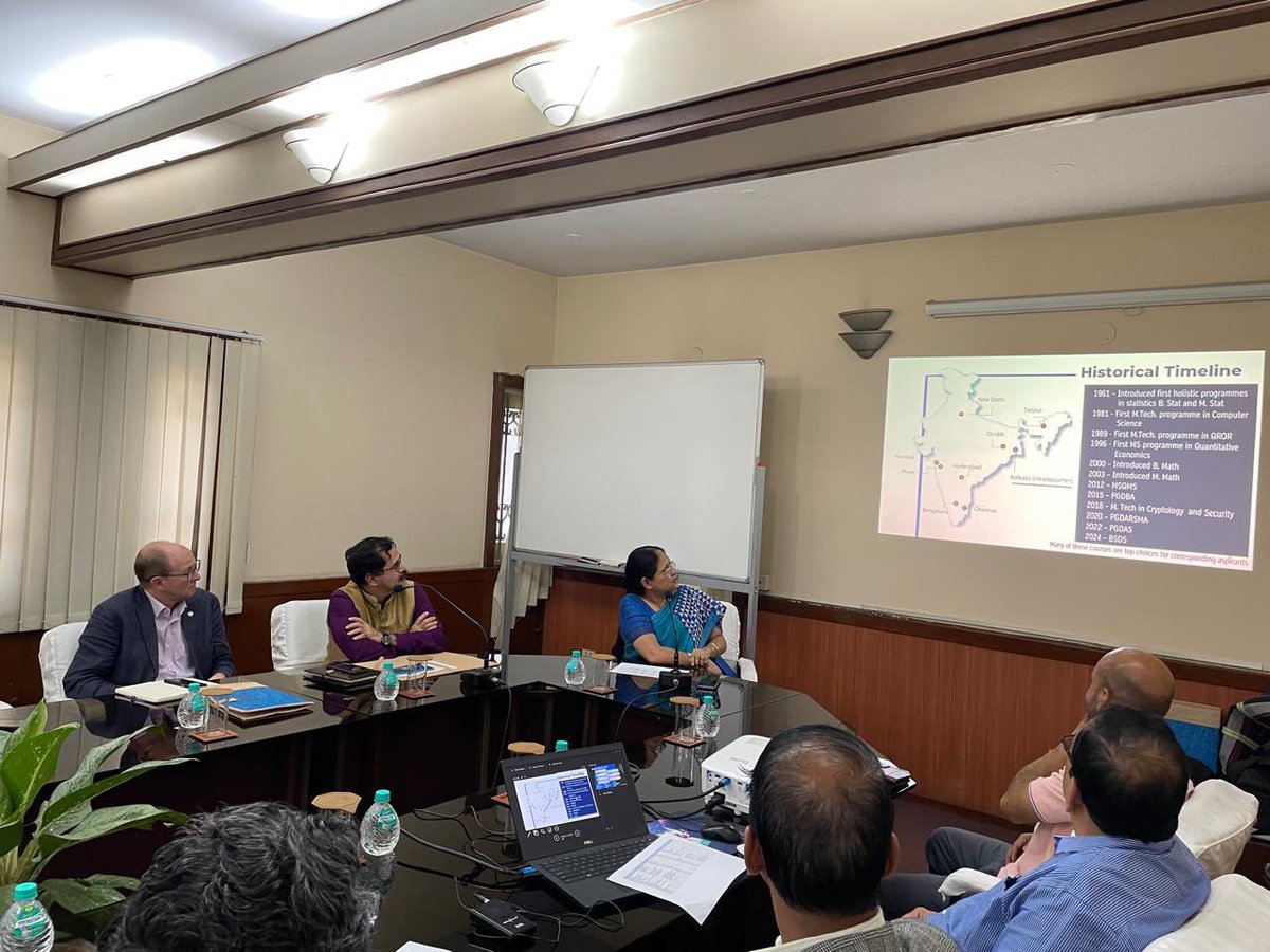 <a href="/UKinIndia/">UK in India🇬🇧🇮🇳</a> <a href="/Andrew007Uk/">Dr Andrew Fleming 🇬🇧 🏴󠁧󠁢󠁳󠁣󠁴󠁿</a> <a href="/UKPriyaGuha/">Priya Guha</a> <a href="/UKIBC/">UK India Business Council</a> @KevinUKIBC <a href="/HabibRaihan87/">Habib Raihan</a> <a href="/ditewb/">Dept of IT & E_WB</a> <a href="/wbidc/">WBIDC</a> <a href="/WestBengalDeve1/">West Bengal Index</a> <a href="/nasscom/">nasscom</a> <a href="/CMO_Odisha/">CMO Odisha</a> <a href="/MohanMOdisha/">Mohan Charan Majhi</a> <a href="/MsmeDepartment/">MS&ME Odisha</a> <a href="/EIT_Odisha/">E&IT Department Odisha</a> <a href="/HMTCSouthAsia/">Harjinder Kang, HM Trade Commissioner (South Asia)</a> <a href="/biztradegovuk/">Department for Business and Trade</a> <a href="/swarnasatpathy/">Swarnamayee Satapathy</a> <a href="/SuPriyoBabul/">Babul Supriyo</a> <a href="/TheBengalIndex/">The West Bengal Index</a> <a href="/CrestTcg/">TCG_CREST</a> <a href="/ris50/">Rishikesh Chanda</a> <a href="/TCS/">Tata Consultancy Services</a> <a href="/bengalwithrohit/">West Bengal With Rohit</a> <a href="/debashis_/">Debashis Sen</a> <a href="/ETIndustryNews/">ET Industry News</a> The UK tech delegation met the Director of <a href="/ISIKolkata/">Indian Statistical Institute, Kolkata</a> and leading researchers of the institute. Key discussions centered on fostering UK-India 🇬🇧🇮🇳 industry-academia partnerships in AI/ML, incubation, start-ups, and commercialising research innovations.