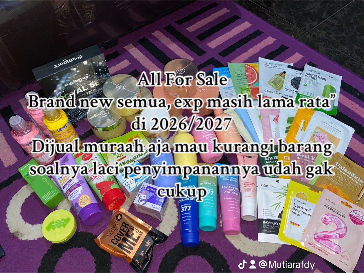 irra0107's tweet photo. Mau jualan stock bodycare dan skincare di rumah. Pure karena memang mau ngurangi stock di laci udah gg cukop 😅 https://t.co/2Pkc6MSowP