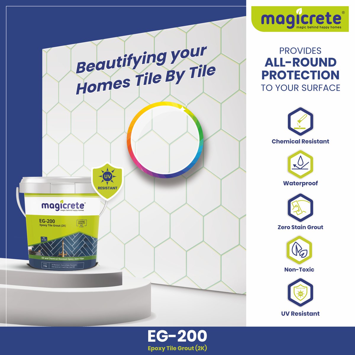 magicrete's tweet image. 𝐌𝐚𝐠𝐢𝐜𝐫𝐞𝐭𝐞 𝐄𝐆-𝟐𝟎𝟎 𝐓𝐢𝐥𝐞 𝐆𝐫𝐨𝐮𝐭: 𝐀𝐥𝐥-𝐑𝐨𝐮𝐧𝐝 𝐏𝐫𝐨𝐭𝐞𝐜𝐭𝐢𝐨𝐧 𝐟𝐨𝐫 𝐘𝐨𝐮𝐫 𝐒𝐮𝐫𝐟𝐚𝐜𝐞𝐬
𝐀𝐩𝐩𝐥𝐢𝐜𝐚𝐭𝐢𝐨𝐧 𝐀𝐫𝐞𝐚𝐬: Residential Spaces, Commercial Establishments, Industrial Use .
#Magicrete #TileGrout #TilingWork #TileWork #Grouting