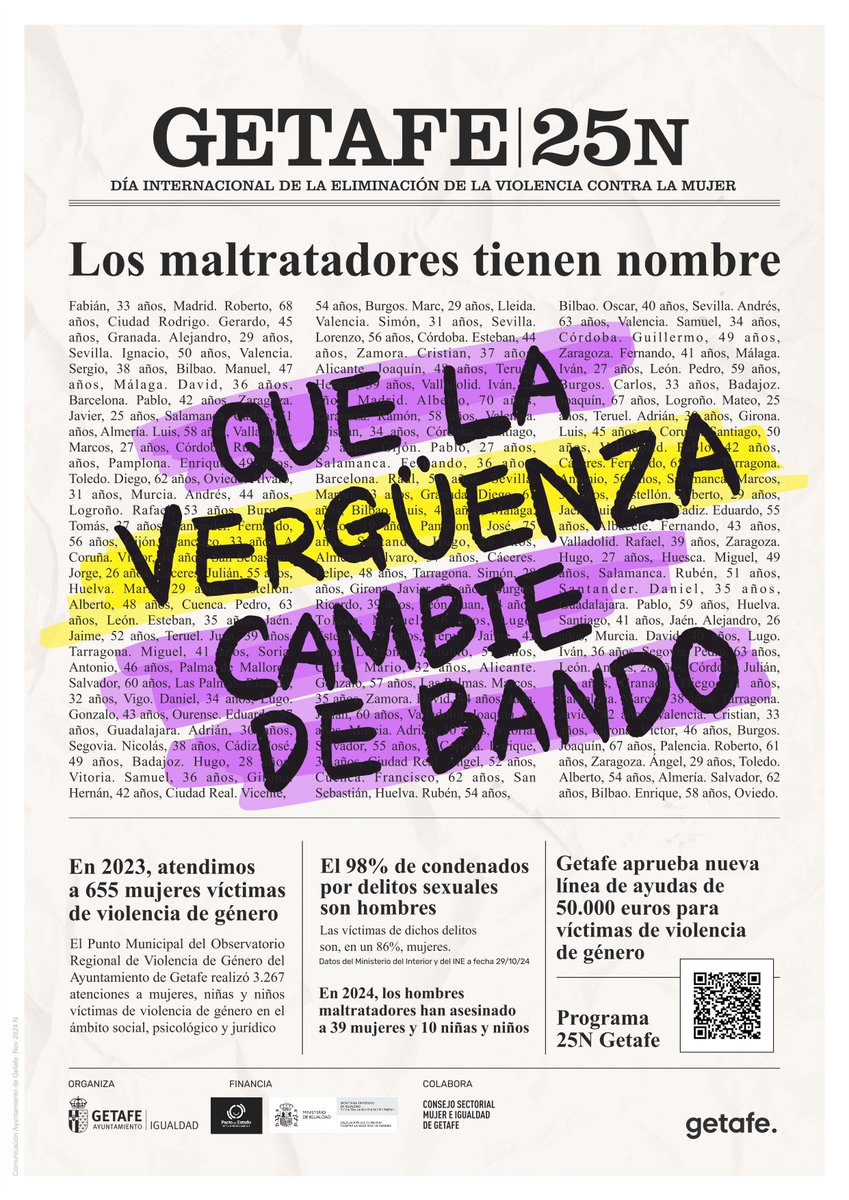 Un año mas LYMA DICE NO a la violencia de género #Getafe #25N