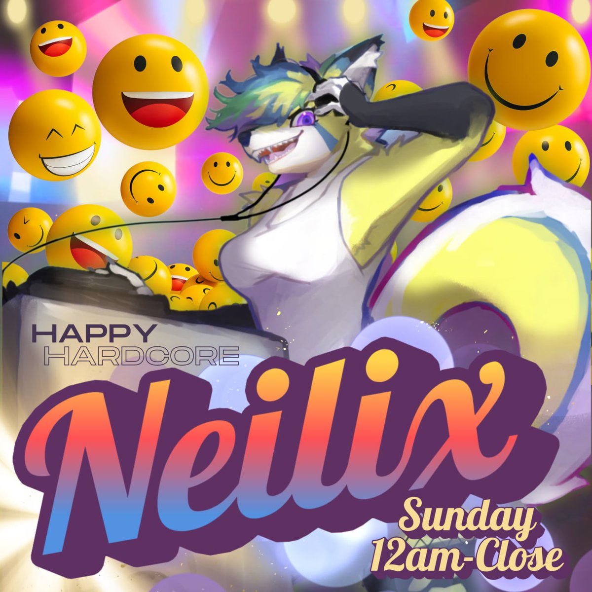 Furcationevent's tweet photo. Spooky DJ Showcase - Part 9:

Name: Neilix (@Neilix05) 

Type of Music: Happy Hardcore!

Time to go absolutely CRAZY. Let's keep the party vibes alive and never stop dancing!!! https://t.co/eL8jpRzneK