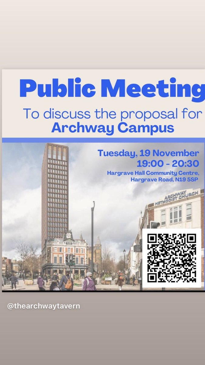 Looking forward to seeing neighbours and hearing people’s views this evening.

It will go ahead - ❄️ or ☀️!

savearchwaycampus.org/news/2024/11/7…