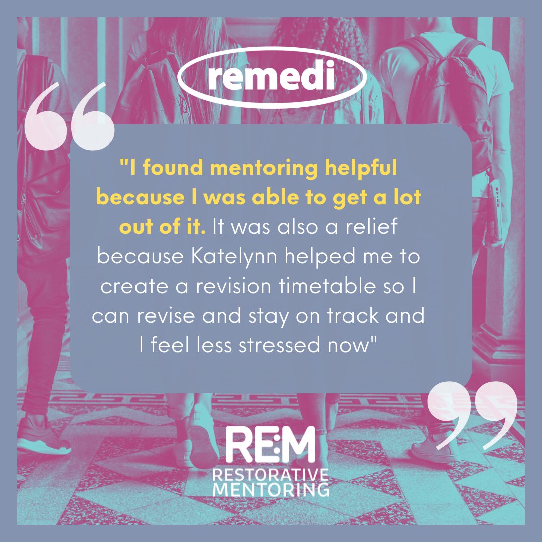 Great feedback from a young person who completed mentoring with Katelynn at a school in Nottinghamshire. <a href="/RJCouncil/">Restorative Justice Council</a> <a href="/RJAPPG/">Restorative Justice APPG</a> <a href="/AssocPCCs/">Association of Police and Crime Commissioners</a> @MOJGovUK <a href="/_YJB/">Youth Justice Board</a> <a href="/NottsOPCC/">Nottinghamshire OPCC</a> <a href="/NottsCC/">Nottinghamshire County Council</a> @Nottspolice