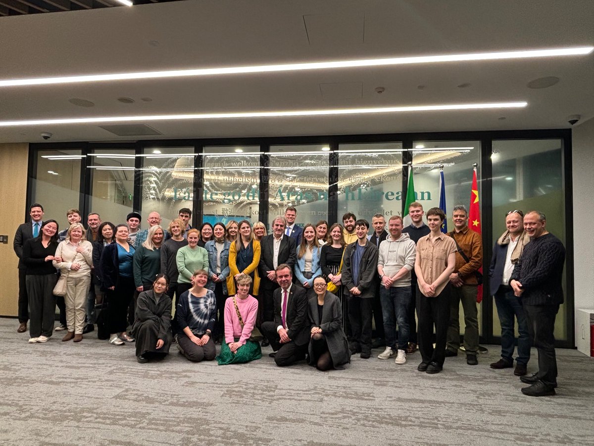 Having an incredible few days in Shanghai at the start of our China tour. Thanks to CG David Murphy at Ireland House for hosting us last night!