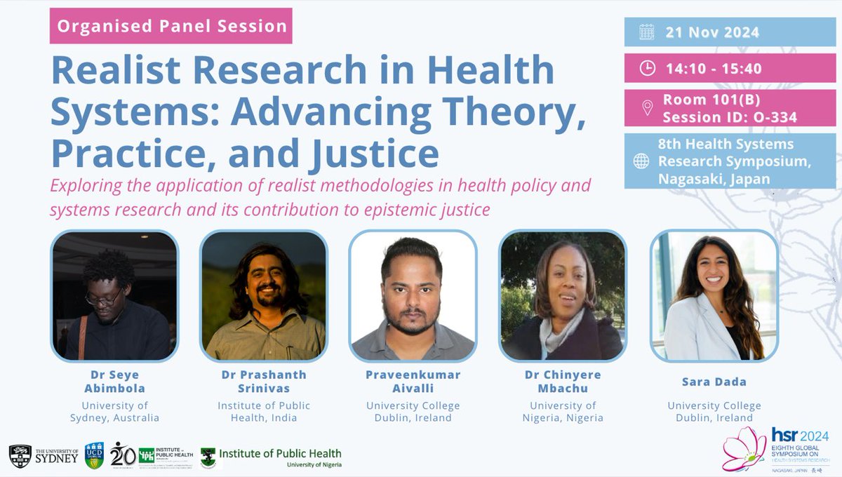 IPH Bengaluru (@iphindia) on Twitter photo In this session in #HSR2024, our senior Fellow <a href="/prashanthns/">daktre/ಡಾಕ್ಟ್ರೇ</a> joins panelists in a discussion on how Realist research approaches could be better applied for advancing theorising, practice & justice in Health Policy & Systems Research!
<a href="/ucddublin/">University College Dublin</a> <a href="/seyeabimbola/">Ṣẹ̀yẹ Abímbọ́lá</a> <a href="/Chinyerembachu/">Chinyere Mbachu</a> In this session in #HSR2024, our senior Fellow <a href="/prashanthns/">daktre/ಡಾಕ್ಟ್ರೇ</a> joins panelists in a discussion on how Realist research approaches could be better applied for advancing theorising, practice & justice in Health Policy & Systems Research!
<a href="/ucddublin/">University College Dublin</a> <a href="/seyeabimbola/">Ṣẹ̀yẹ Abímbọ́lá</a> <a href="/Chinyerembachu/">Chinyere Mbachu</a>