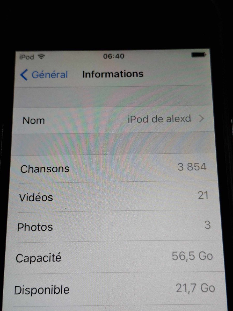 alexiogrenier's tweet image. yeah. I had to reset my device then hope it would connect to iTunes, then after adding my 3800 songs but not at once. I had to do it 200 songs at a time. :') It took me a whole afternoon, but it worked. I still have 21gb free on it. :) #AppleIpod #IpodIn2024