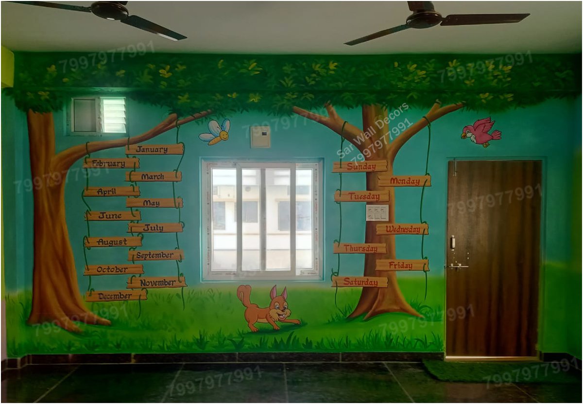 sarwalldecors4's tweet photo. Cartoon Wall Art in Pre School From Sri Advaita School Isnapur

#classroom #cartoon #trees #educational #Preschool #artwork
#kids #wallpainting #primaryschool #artist #school #teachers
#education #wallpaper #design #walldecor #Isnapur
https://t.co/dubTmLNjj1
040 40033355 https://t.co/HTRWnR7abZ