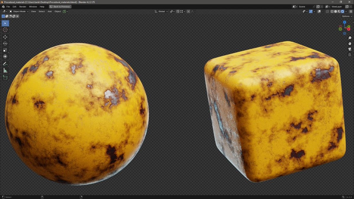 Tankred_Daeron's tweet image. Procedural customizable Worn Painted Metal material.

#blender3D #3D #ProceduralMaterial #Procedural #b3d