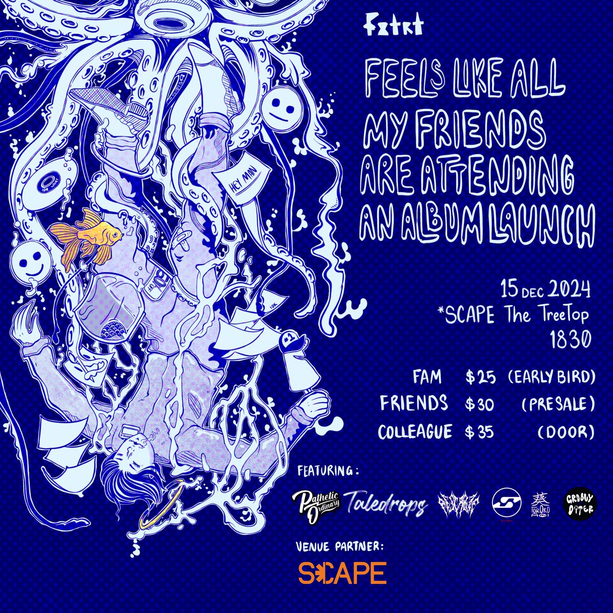 Feels Like All My Friends Are Attending An Album Launch ⚔️ Early Bird tix (Fam price 🫂) up on linktr.ee/fxtrtband