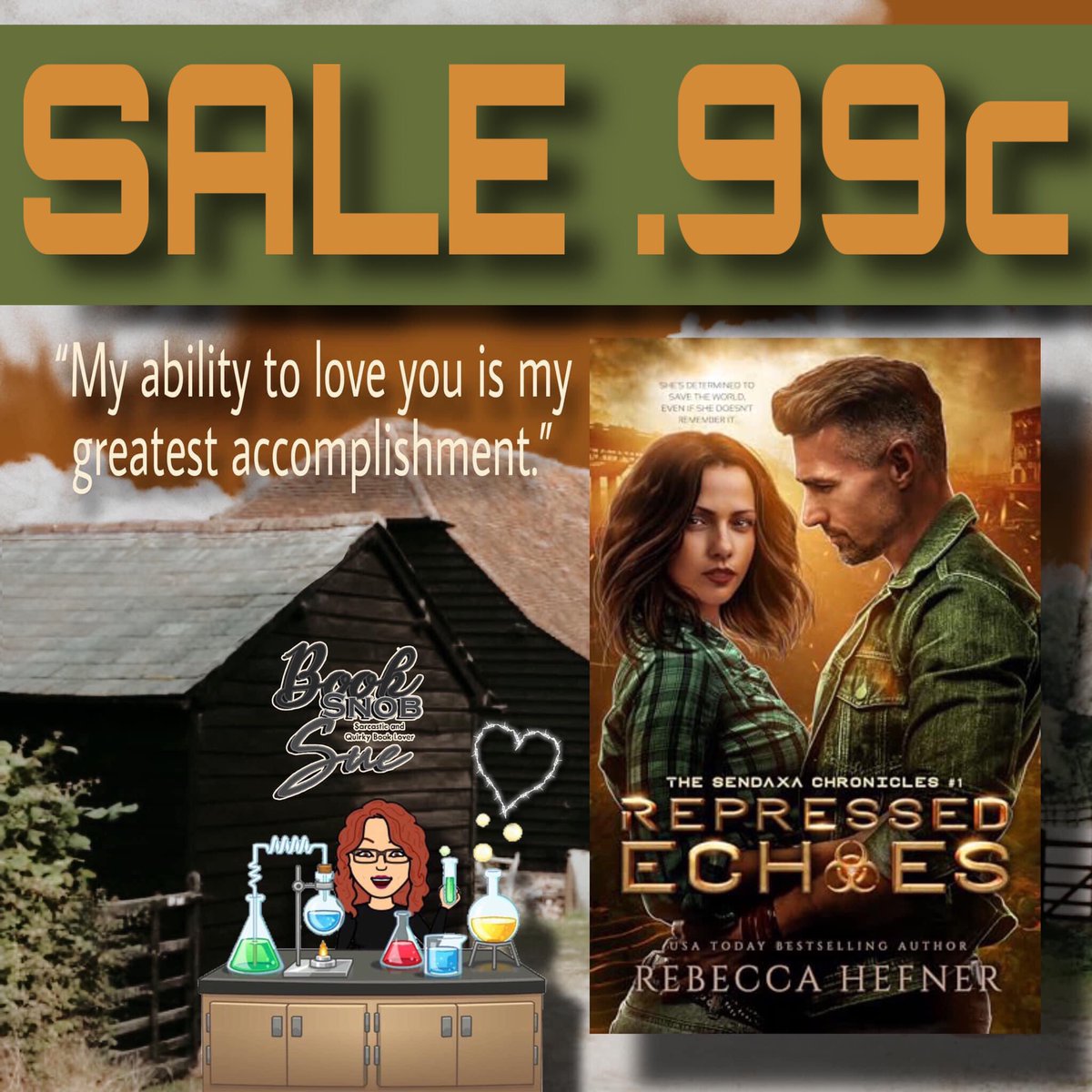 Book Snob Sue (@booksnobsue) on Twitter photo Absolutely loved this book…
💲🧪 SALE .99c 🧪💲
#RepressedEchoes by <a href="/RebHefnerAuthor/">Rebecca Hefner - Sexy Vamps & Steamy Sci-Fi🤓🧛❤️</a>
#TheSendaxaChronicles Book 1
Amazon B&N AppleKobo #ad
books2read.com/u/mYDdgG
Review
goodreads.com/review/show/61…
#RebeccaHefner #DystopianShitShow #SafeRead #HEA #MyAddictionIsReal #BookCrack Absolutely loved this book…
💲🧪 SALE .99c 🧪💲
#RepressedEchoes by <a href="/RebHefnerAuthor/">Rebecca Hefner - Sexy Vamps & Steamy Sci-Fi🤓🧛❤️</a>
#TheSendaxaChronicles Book 1
Amazon B&N AppleKobo #ad
books2read.com/u/mYDdgG
Review
goodreads.com/review/show/61…
#RebeccaHefner #DystopianShitShow #SafeRead #HEA #MyAddictionIsReal #BookCrack