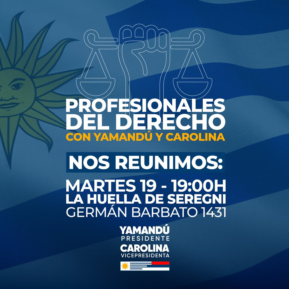 Integrarán la mesa el Prof. P. Novaro (grado 5), Juan A. Roballo y las compañeras Leticia Fernández (RRLL) y Ema Wilkins (RRII). 

Además el saludo del Prof. Korseniak, quien desde Rocha nos dará el impulso final para terminar esta campaña. 

Nos vemos a las 19 hs en La Huella