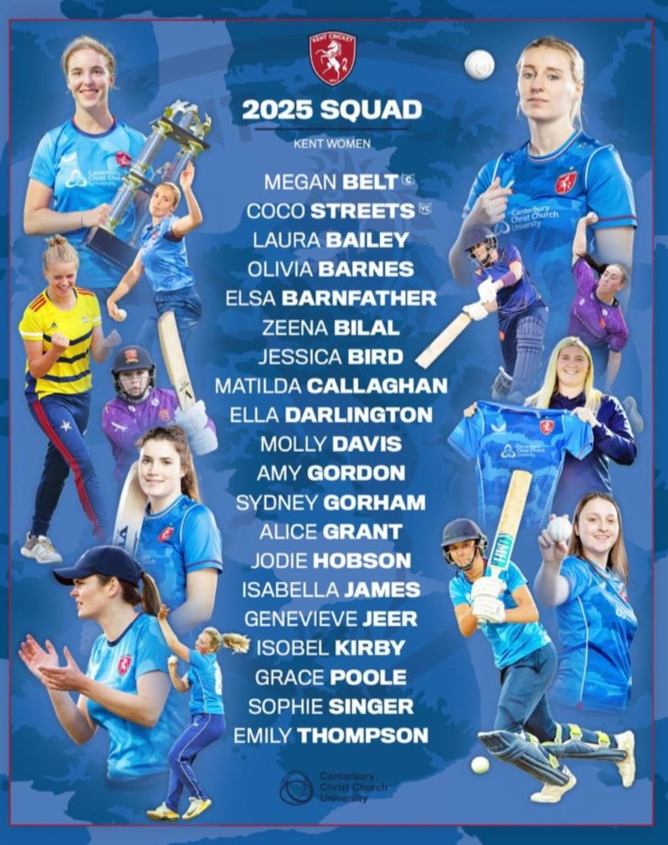 Ella Darlington: Right-hand batter; Kent Women 2024-present.

“Ella is a product of the Kent Pathway and at just 17, made headlines with a remarkable innings, scoring 150 not out against Hampshire in a truly dominant performance".