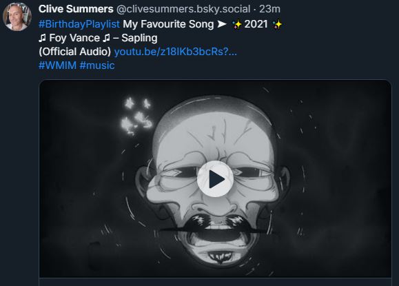 CliveSummers's tweet image. On BlueSky posting my No.1 songs of every year by these
@KateBushMusic @TheNational @The_Cranberries @SkunkAnansie @brydeofficial @radiohead @sharonvanetten @RigidDigits @thescratchmusic @Glen_Hansard @nickcave @thebeatles @DavidBowieReal @Elbow @Amy__Macdonald @agirlcallededdy