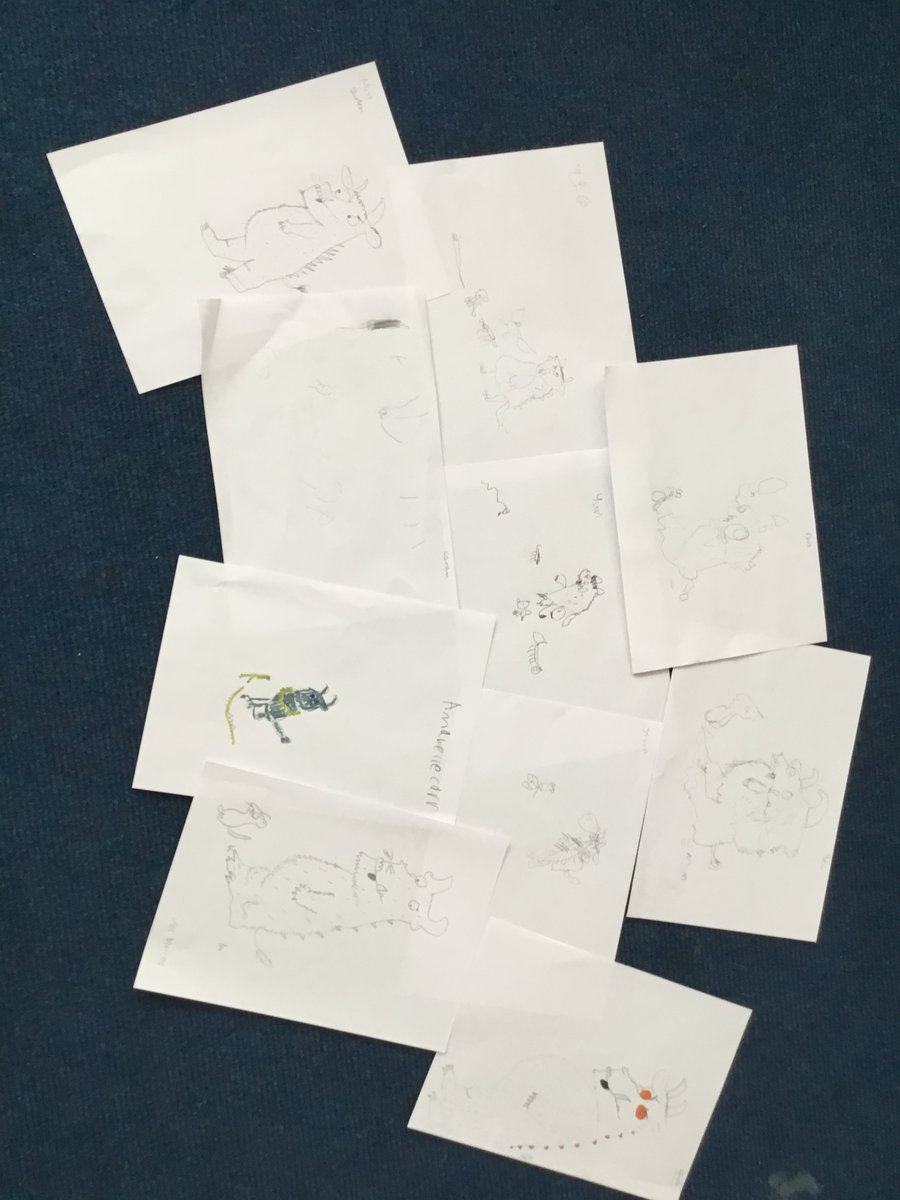 CastlehillPri's tweet image. ELR 3 took part in the Authors Live event as part of Scottish Book week and listened and drew along with the illustrator Axel Scheffler, the legendary illustrator of The Gruffalo, Stickman and Room on the Broom. 📚#BookWeekScot #BBCAuthorsLive