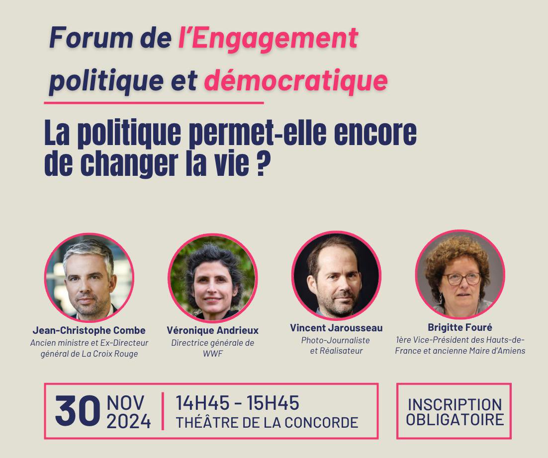 La politique permet-elle encore de changer la vie ? Est-elle toujours le meilleur moyen d’action pour transformer notre société ?

Pour prendre votre place 👇
theatredelaconcorde.paris/evenements/for…