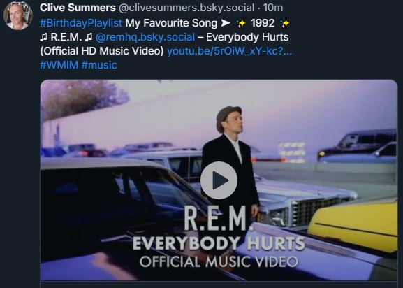 CliveSummers's tweet image. On BlueSky posting my No.1 songs of every year by these
@KateBushMusic @TheNational @The_Cranberries @SkunkAnansie @brydeofficial @radiohead @sharonvanetten @RigidDigits @thescratchmusic @Glen_Hansard @nickcave @thebeatles @DavidBowieReal @Elbow @Amy__Macdonald @agirlcallededdy