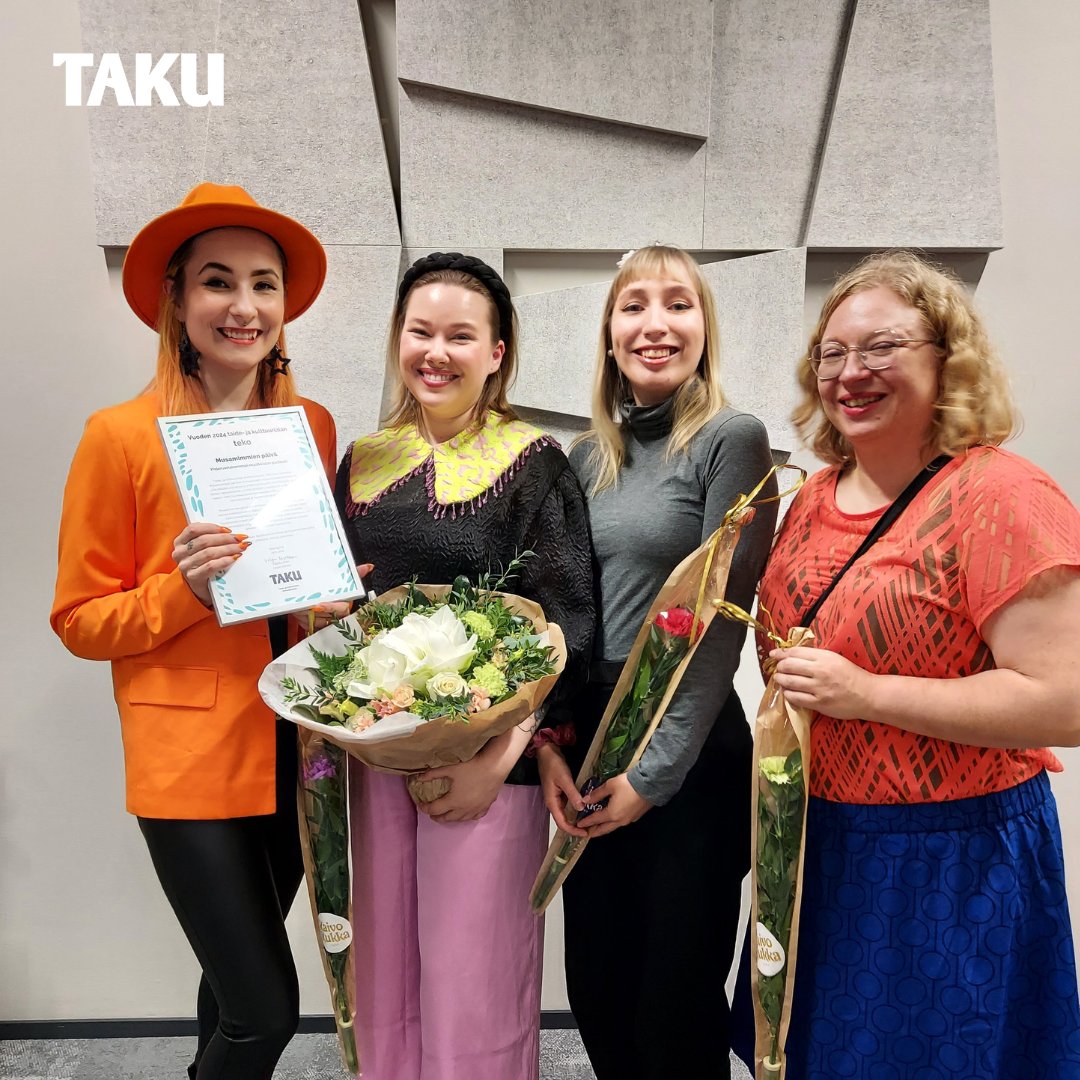 🔥Vuoden 2024 taide- ja kulttuurialan teko -kunniamaininnan saanut Musamimmien päivä ”…tarttuu lempeällä otteella alalla tunnistettuihin rakenteellisiin ongelmiin, ja on edelläkävijä yhteiskunnallisesti tärkeiden kysymysten käsittelyssä.”👏

#taideala #kulttuuriala #TapahtumaAla