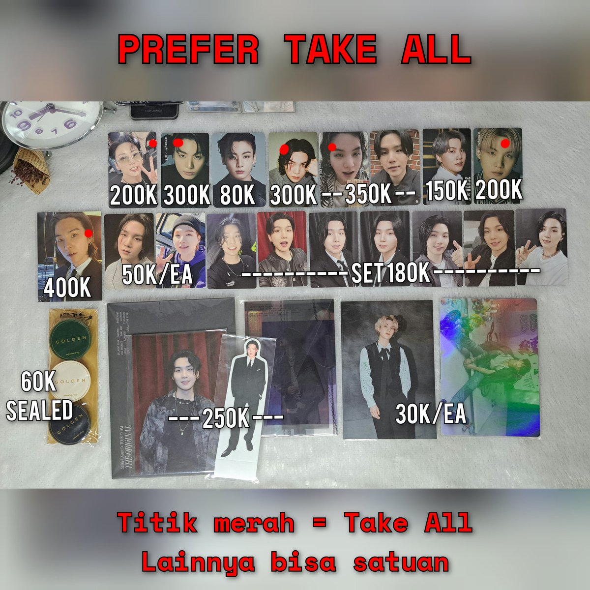 anggrapunyablih's tweet photo. WTS want to sale BTS INA
Help RT
Koleksi pribadi
Ready Ina 

🏡 Dom Jatim
✔ Ada GO (link dibio)
✔ Keep event with dp
✔ Shopee
✔ Condi by DM / Line (link dibio)

WTS BTS dfesta dicon dday suga agustd yoongi ptd jungkook pc posca mpc photobook https://t.co/xoJkcmzz8Q