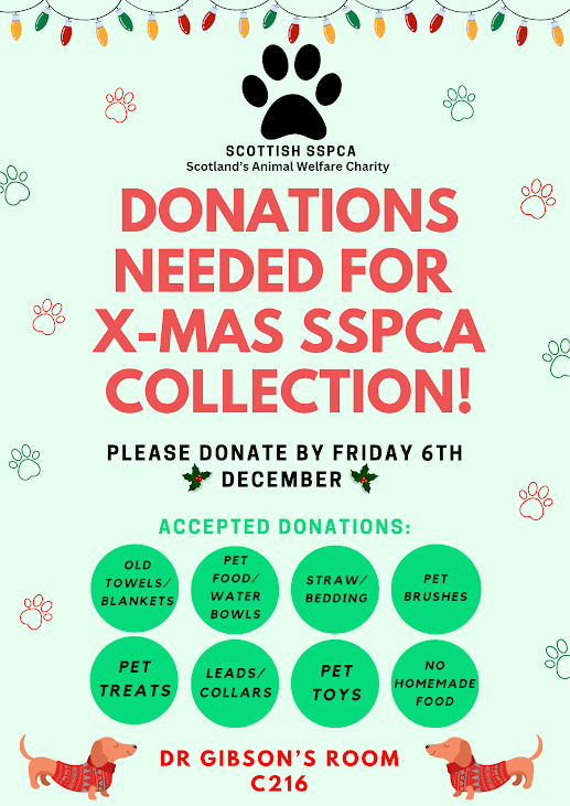 Our annual <a href="/ScottishSPCA/">Scottish SPCA 🐾</a> Christmas appeal is now live!  All donations welcome 🐶🐱🐦🦔🦌💚