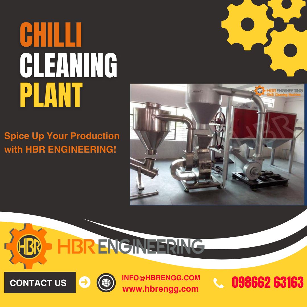HBREngineering's tweet image. 🔥 Spice Up Your Production with HBR ENGINEERING! 🌶️
Experience precision, quality, and efficiency with our advanced Chilli Cleaning Plant! 
Visit hbrengg.com/chilli-cleanin… Call 098662 63163 #ChilliCleaning #HBREngineering #SpiceProcessing #IndustrialSolutions #EfficientProcessing