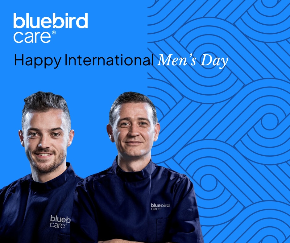 BluebirdCareCV's tweet photo. Happy #InternationalMensDay to all of our amazing male care assistants, and all men working in care.

Did you know that Men make up about 15% of the UK workforce in Home Care? Working in care is a rewarding role for everyone, regardless of your gender. 💙https://t.co/IwaQcMZucG https://t.co/SNgleK4kPg