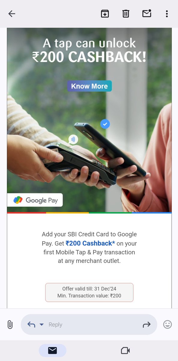 SBI Tap n Pay offer <a href="/AmazingCreditC/">Amazing Credit Cards</a> <a href="/spendwiselyx/">SpendWisely</a> <a href="/cards_wizard/">Harshit Bohra | Cards Wizard</a> <a href="/DoBaniye/">Do Baniye - Credit Cards, Travel & Lifestyle</a> <a href="/ccg33k/">Akash</a> <a href="/ProfessorCardz/">Professor Cardz</a>