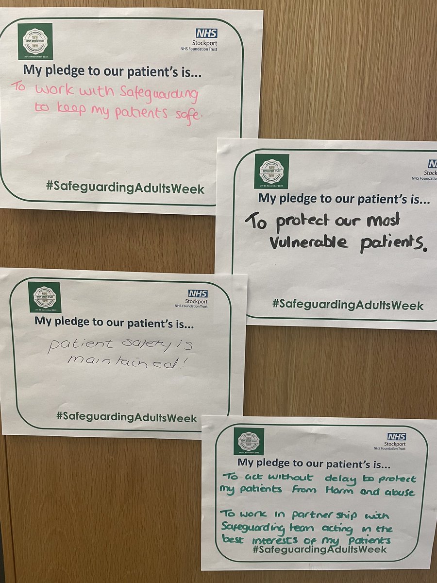 Hilary Wooding (@hilsdotcom) on Twitter photo <a href="/AMUSHH2/">AMUSHH ๐</a> Staff pledges for #SafeguardingAdultsWeek #SAW2024๐ #puttingourpatientsfirst ๐ <a href="/AMUSHH2/">AMUSHH ๐</a> Staff pledges for #SafeguardingAdultsWeek #SAW2024๐ #puttingourpatientsfirst ๐