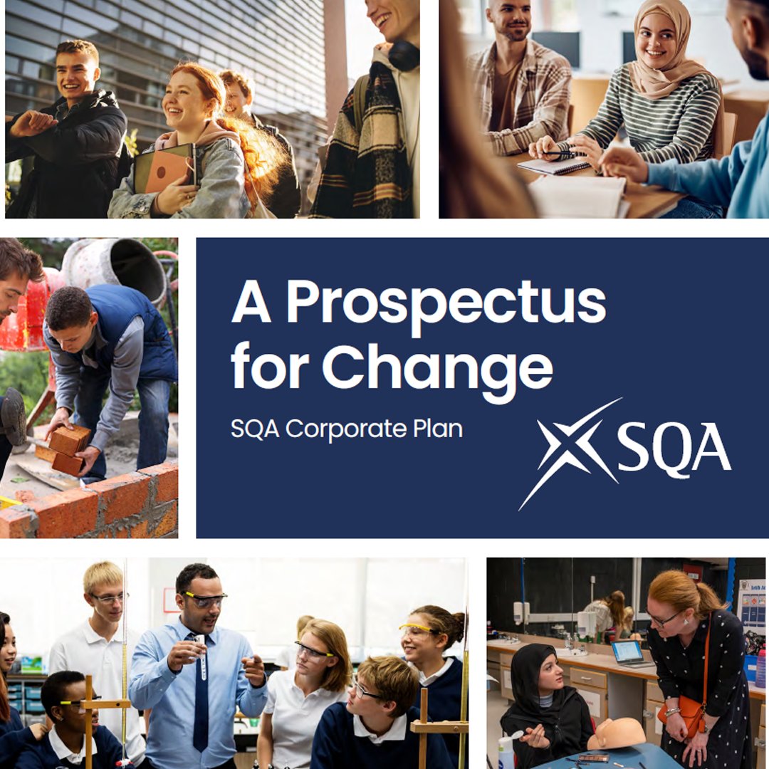 SQA is proud to publish the Prospectus for Change.

This is our roadmap as we journey to becoming #QualificationsScotland in late 2025.

It's been shaped by extensive engagement with the education and skills community including learners &amp; educators.

👉 ow.ly/SX0t50U9RGC