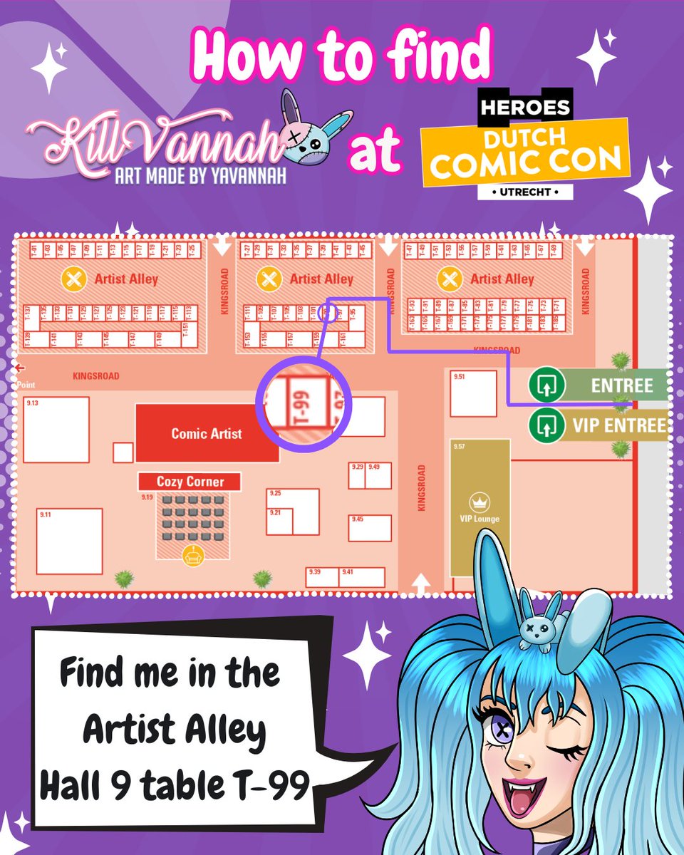 🌟I'll be at Dutch Comic Con this weekend!🌟
On November 22 &amp; 23, in the Jaarbeurs, Utrecht, come find me in the Artist Alley, Hall 9, table T-99. Hope to see you there 😄 #dutchcomiccon #heroesdutchcomiccon #hdcc #artistalley