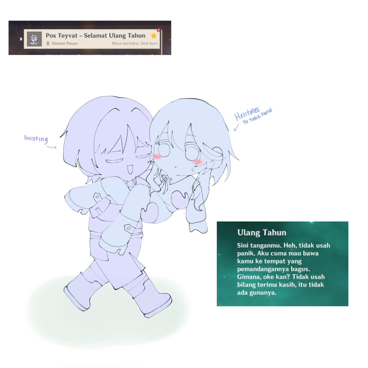 urwanderer's tweet image. MALEM SEMUAA-! 💥

dalam rangka ulang tahun aku mau berbagi sedikit :D 🥳🥳‼️

✦ Welkin/Esp/Saldo 50k untuk 1 orang yang beruntung (pilih 1 yap)

✦ Rules dibawah~